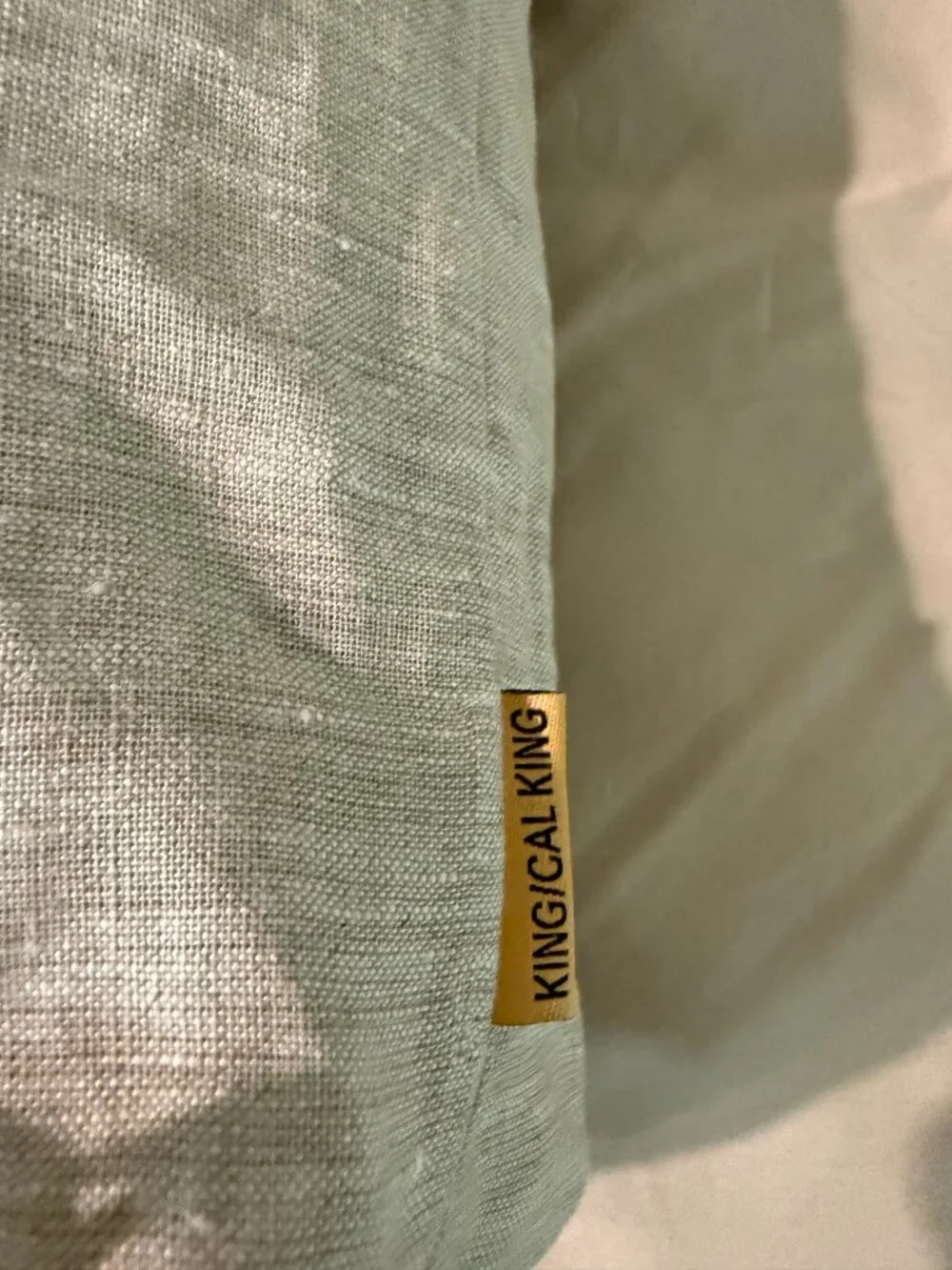 Quince European Linen Duvet Cover King/Cal King Natural Chambray